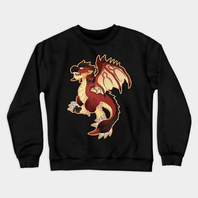 Red dragon King Crewneck Sweatshirt by Grethe_B